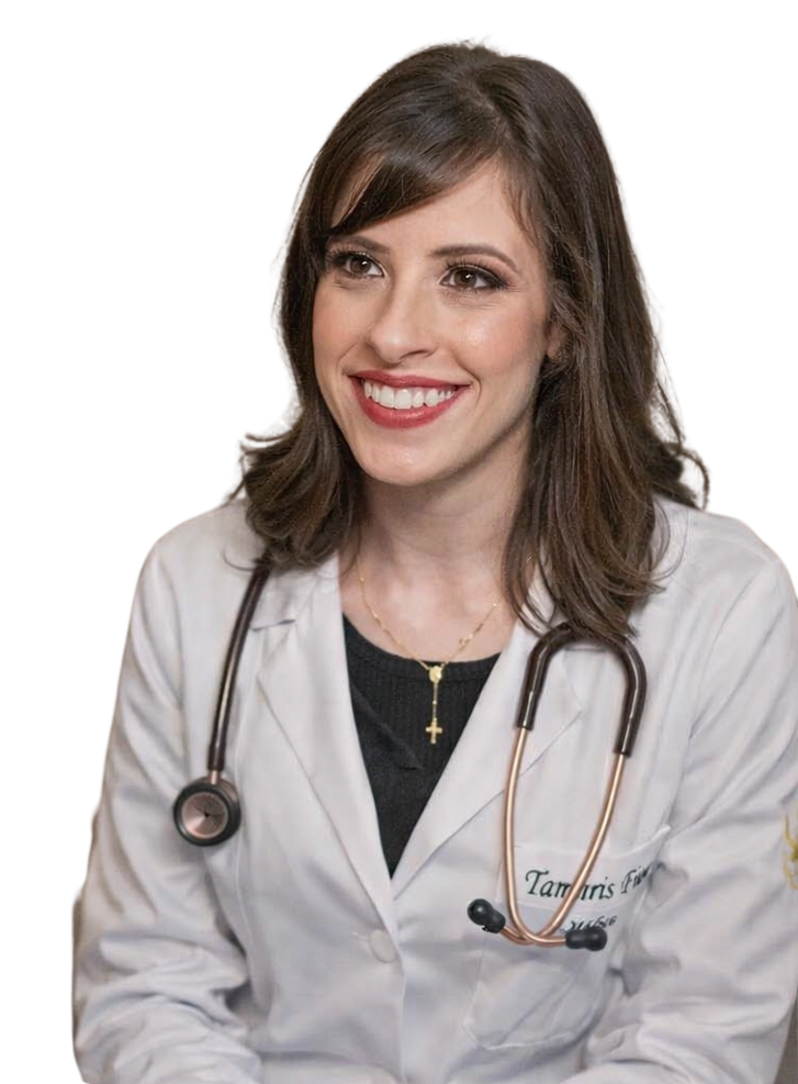 Dra. Tamaris em atendimento